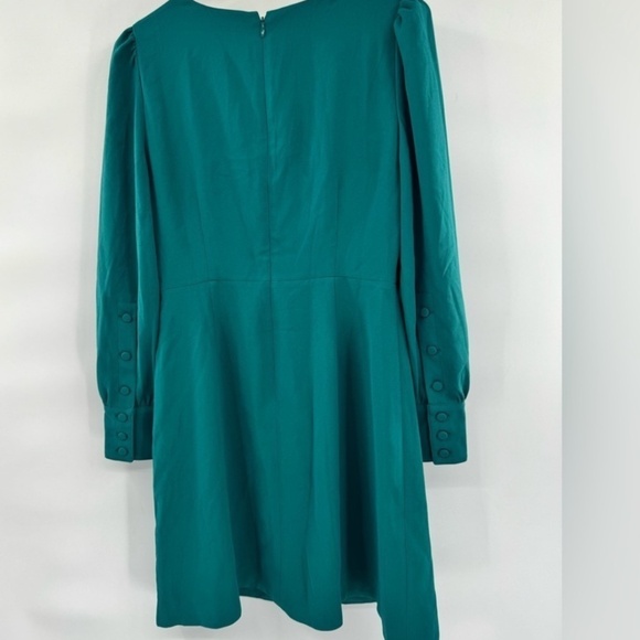 💚👗 Women’s J.Crew Green Dress 14 – Long Sleeve, Great Condition!⭐️ - Picture 6 of 7